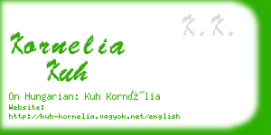 kornelia kuh business card